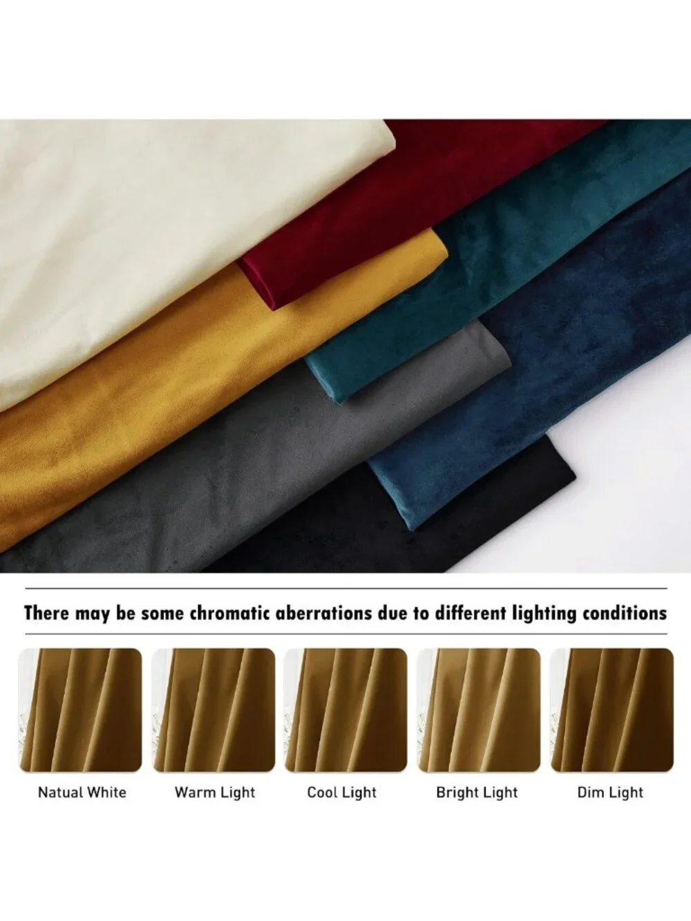 Luxurious Gold Brown Velvet Curtains for Living Room, 90